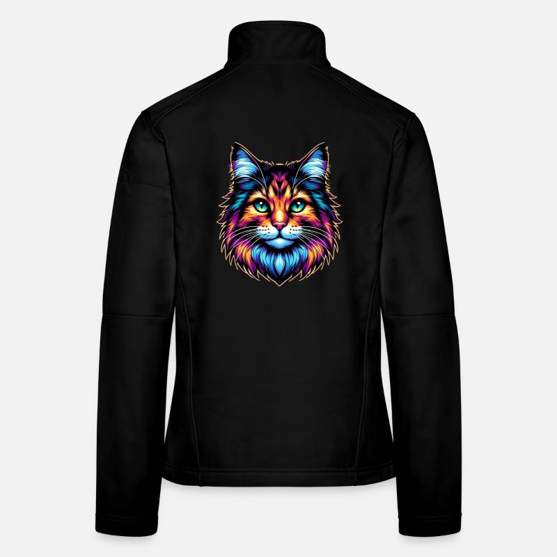 Chat Veste en tissu softshell Femme