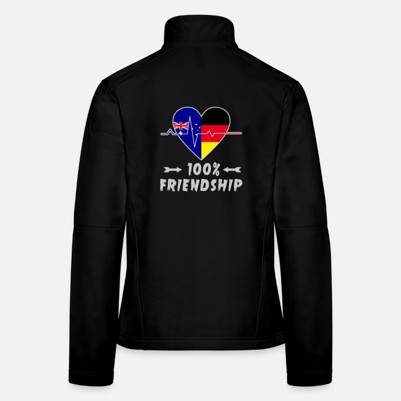 Australien und Deutschland 100% Freundschaft Frauen Softshelljacke