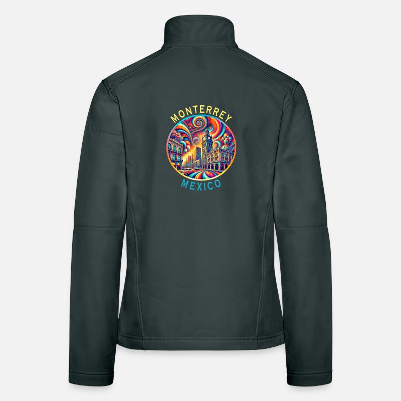 Monterrey Mexico cities art design Women's Softshell Jacket