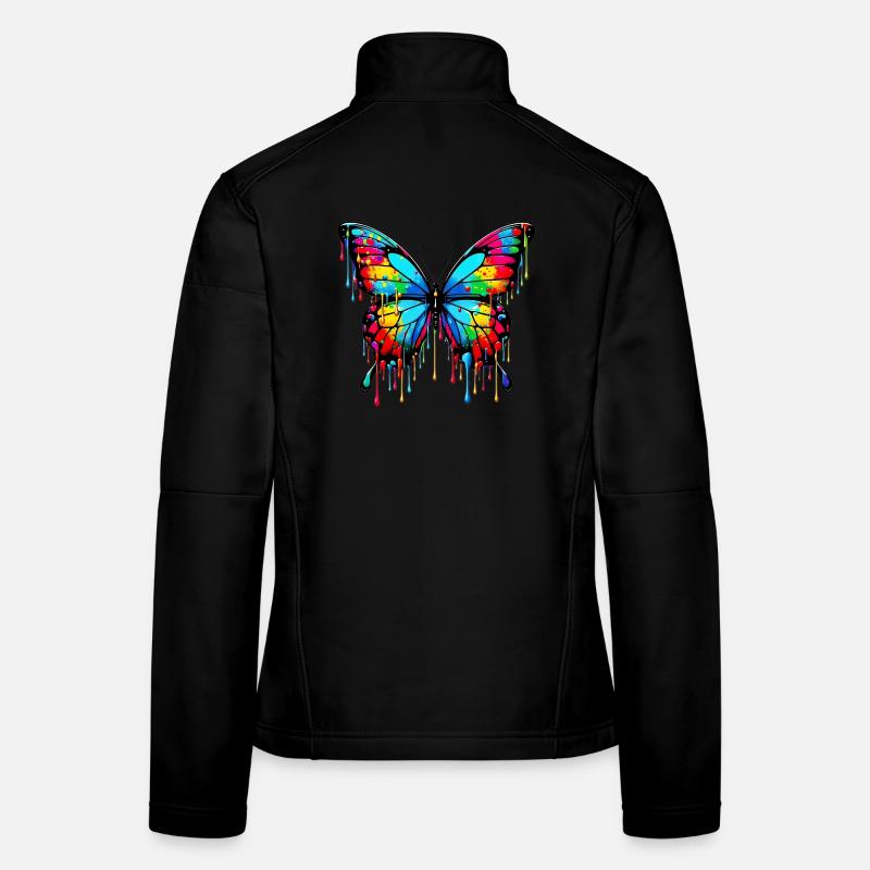 Schmetterling Frauen Softshelljacke
