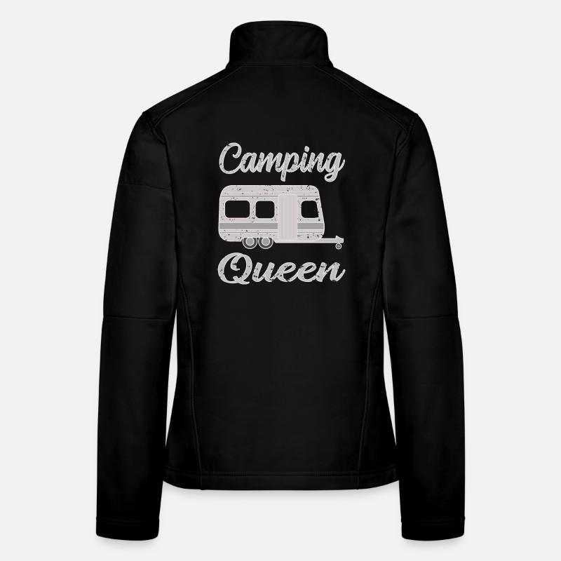 Camping in a caravan Women's Softshell Jacket