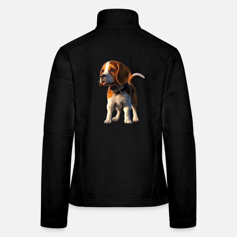Beagle Chiot Beagles Chien mignon Beagle anglais Veste en tissu softshell Femme
