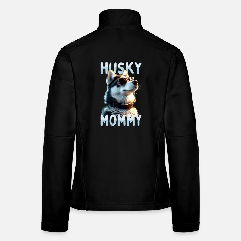 Husky Mommy Mama Muttertag Frauchen Siberian Husky Frauen Softshelljacke