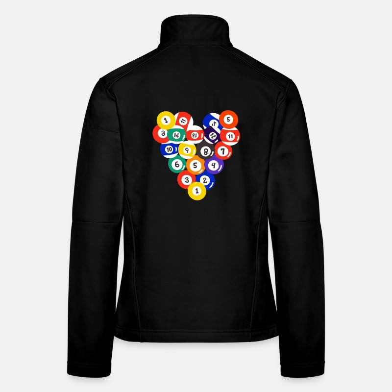 Pool Billardkugeln Frauen Softshelljacke