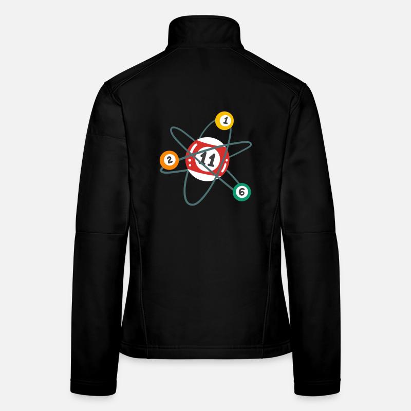 Billard Atom Pool Billardspieler Frauen Softshelljacke