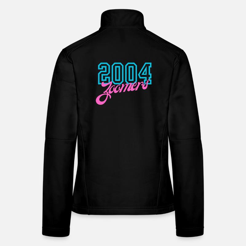 2004 Zomers Retro Neon T-Shirt - Frauen Softshelljacke - Schwarz