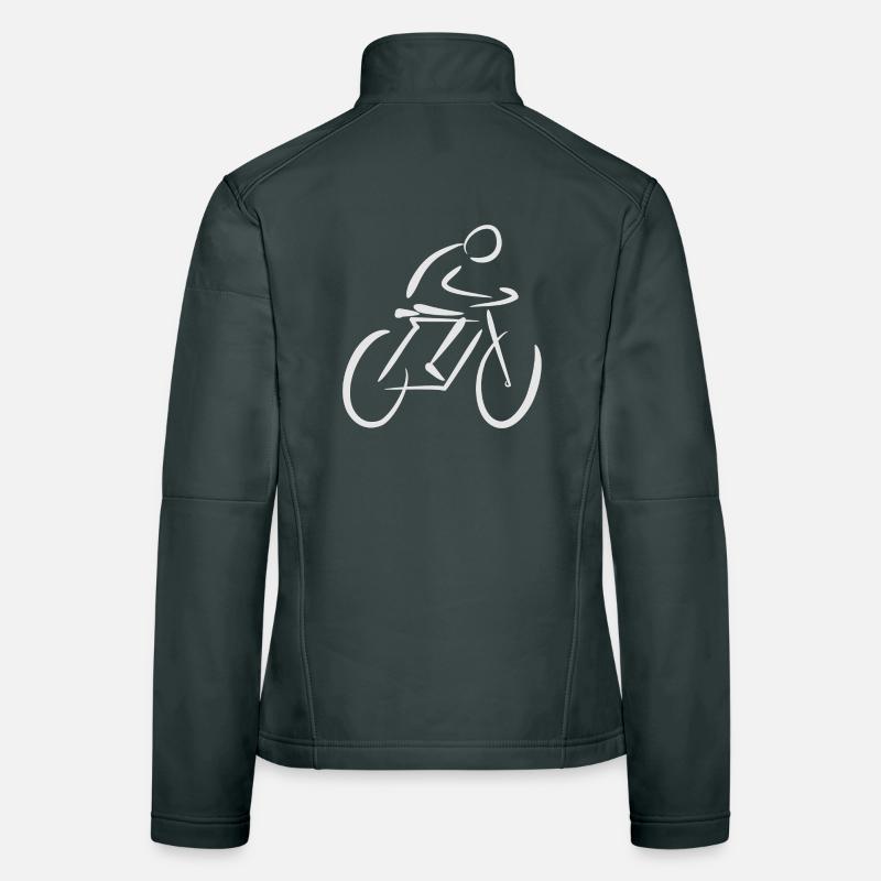 Cyclistes à vélo Veste en tissu softshell Femme
