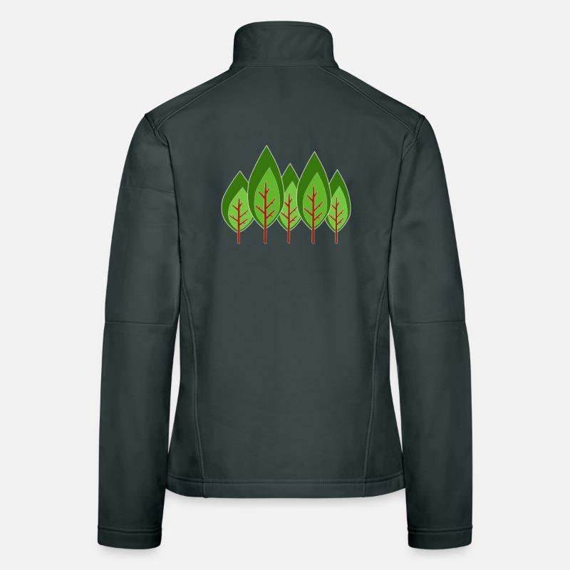 Trees Minimalist, Women's Softshell Jacket