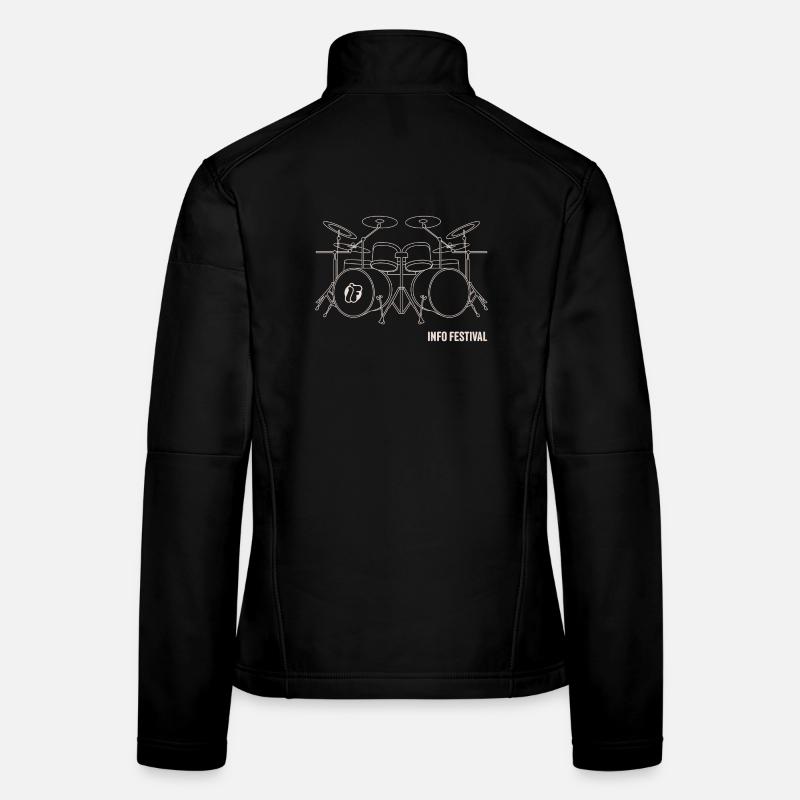 Une batterie en contour Veste en tissu softshell Femme
