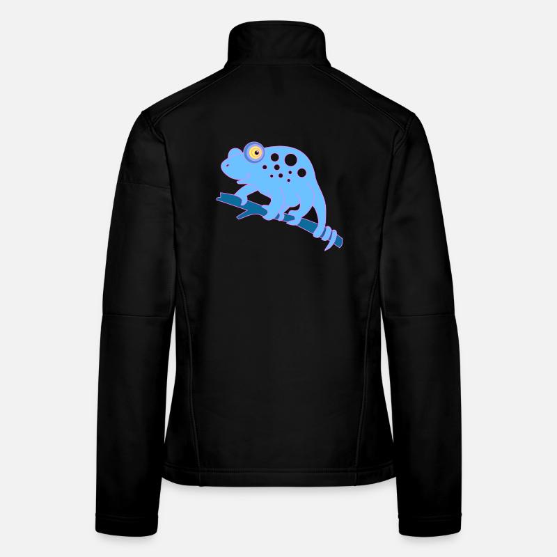 Animal caméléon Veste en tissu softshell Femme