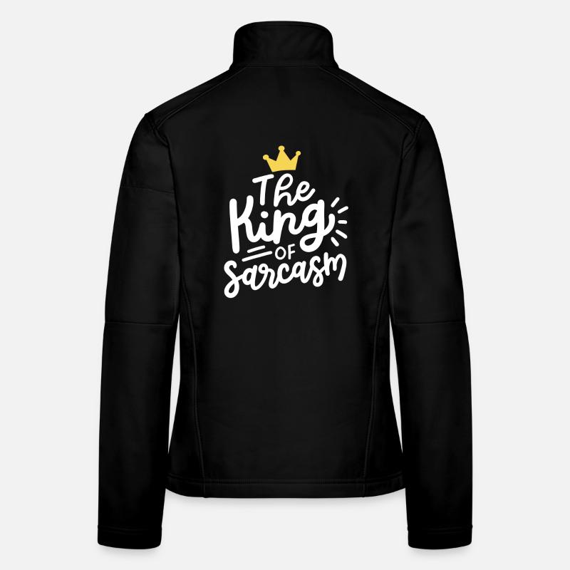 Sarkasmus sarkastisch Frauen Softshelljacke
