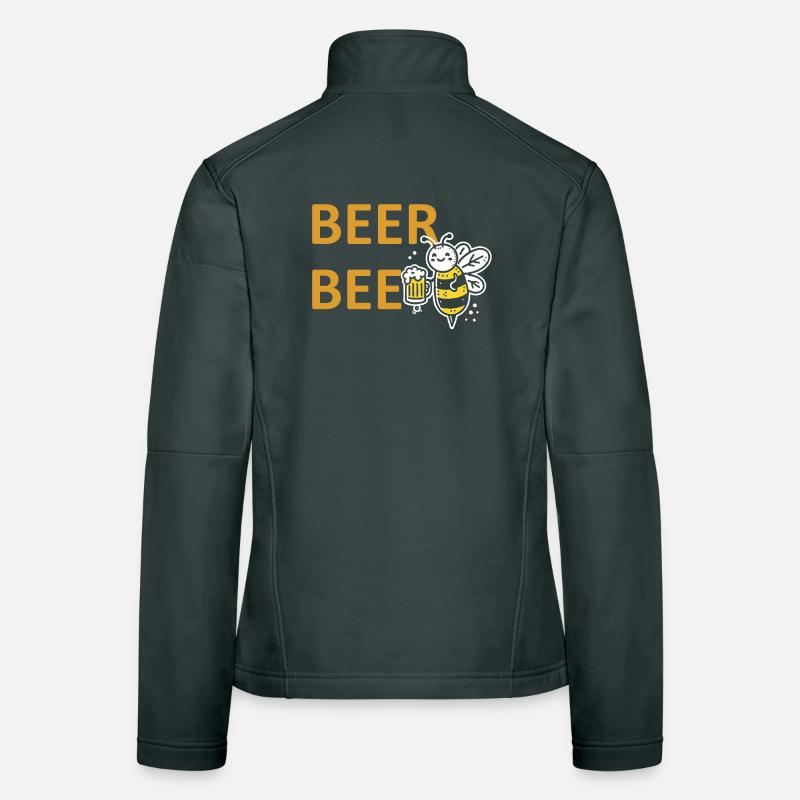 beerbee bier biene partyspruc biertrinker geschenk Frauen Softshelljacke