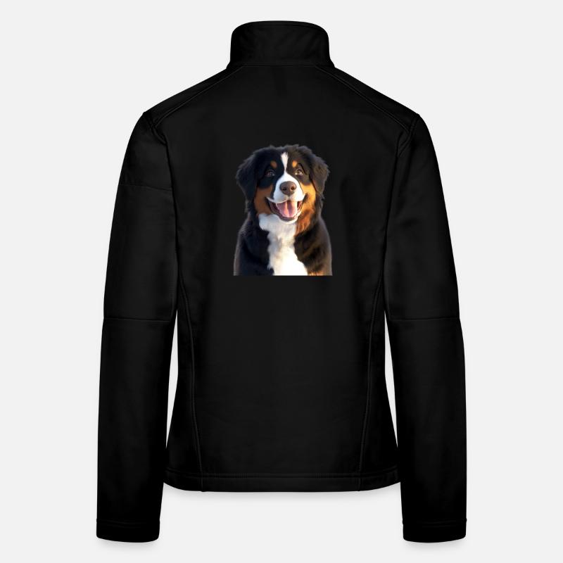 Bouvier bernois Chiens mignons Bouvier suisse Veste en tissu softshell Femme