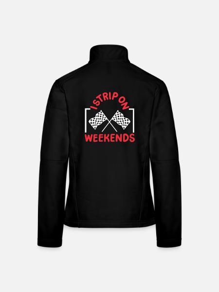 Drag Racing Rennwagen Drag Racer - Frauen Softshelljacke - Schwarz - Hinten