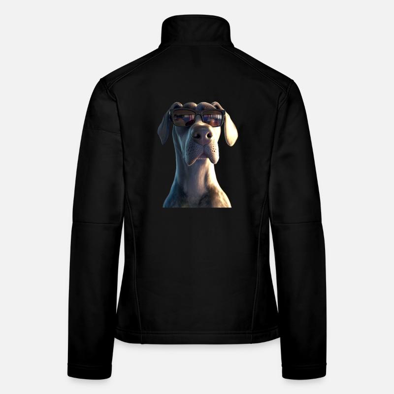 Deutsche Dogge Hatzrüde Saupacker Große Doggen Frauen Softshelljacke