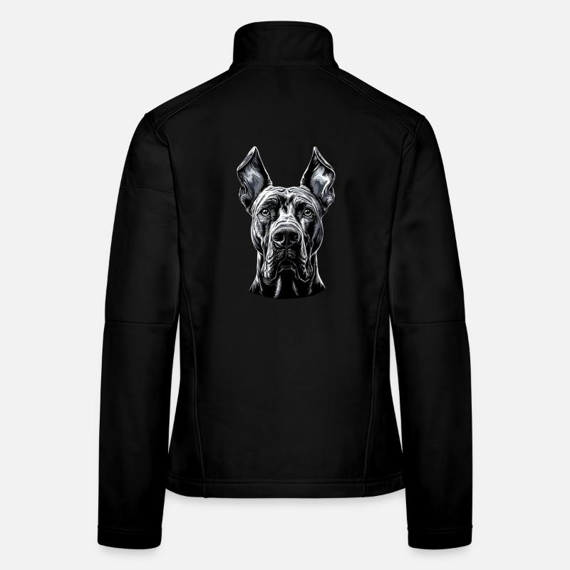 Deutsche Dogge Hatzrüde Saupacker Große Doggen Frauen Softshelljacke
