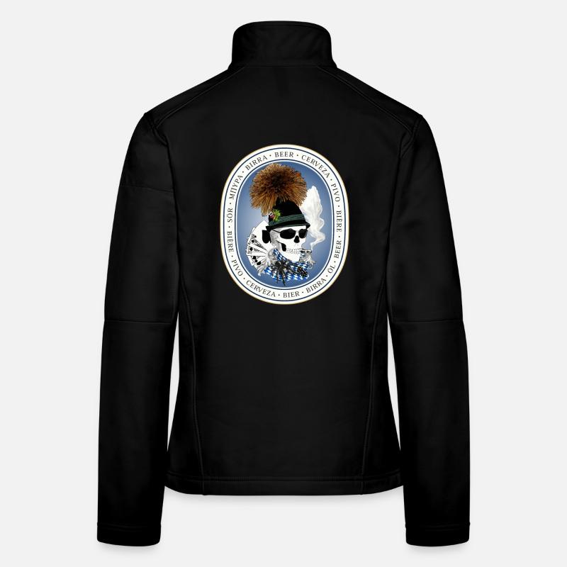 Bierzelt-skull Frauen Softshelljacke