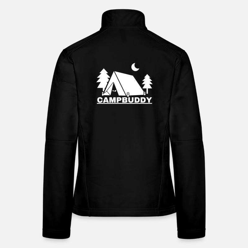 CampBuddy - Frauen Softshelljacke - Schwarz