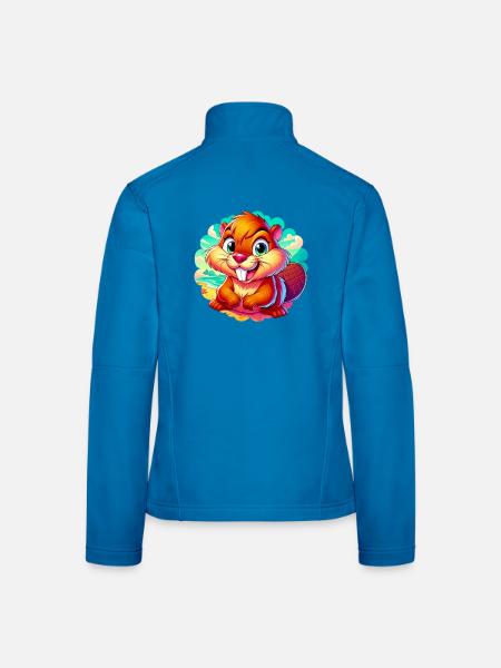 Bieber - Frauen Softshelljacke - Schwarz - Hinten