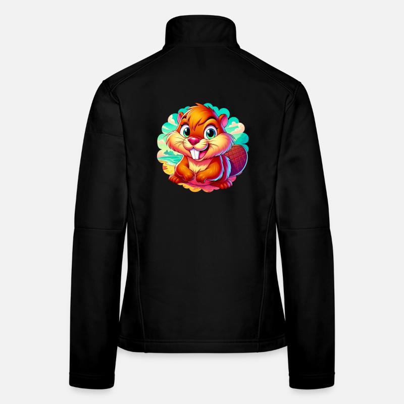 Bieber - Frauen Softshelljacke - Schwarz
