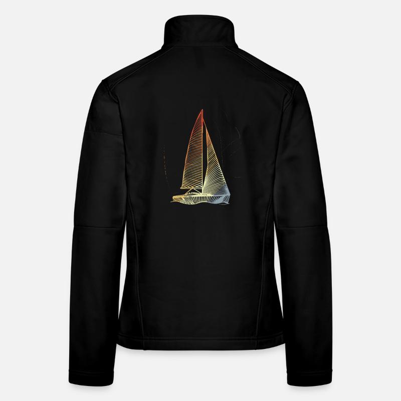 Vintage sailboat Women's Softshell Jacket