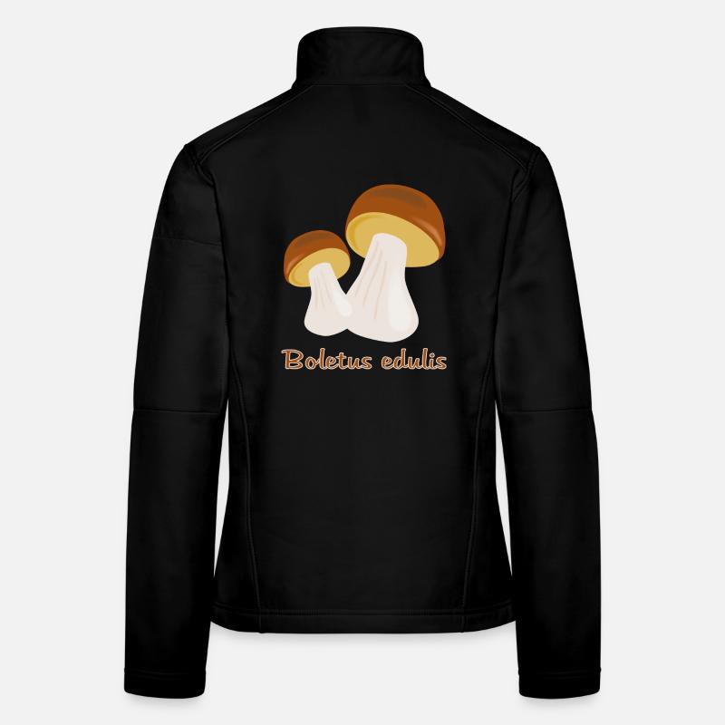 Herbst Pilze Frauen Softshelljacke