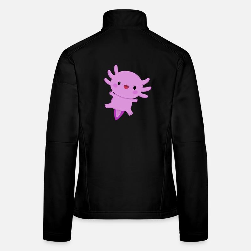 Axolotl - Frauen Softshelljacke - Schwarz