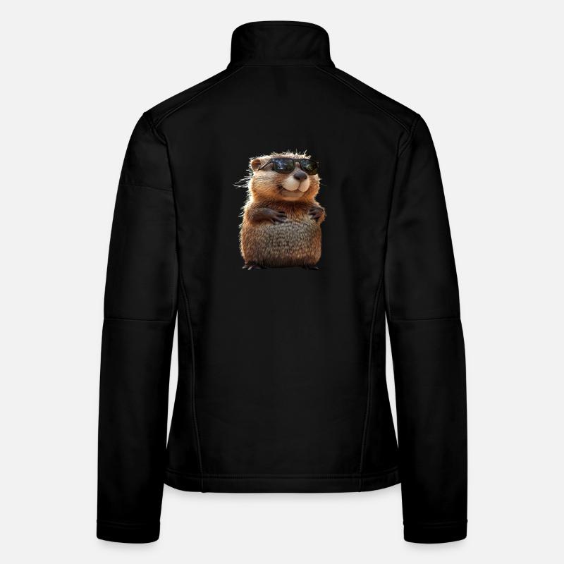 Biber Motiv Biberflüsterer Nagetiere Süßer Biber Frauen Softshelljacke