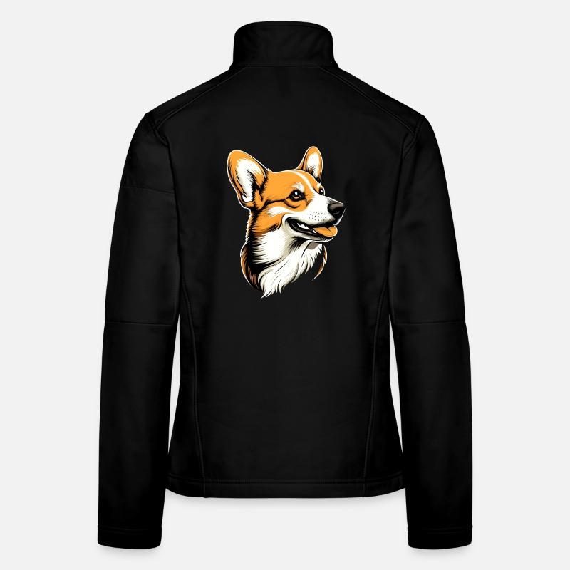 Corgi Welsh Corgi Cardigan Chien Mignon Welsh Corgi Veste en tissu softshell Femme