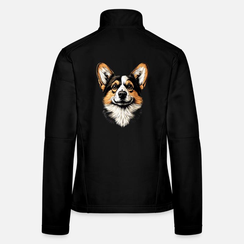 Corgi Welsh Corgi Cardigan Hund Süß Waliser Corgis Frauen Softshelljacke