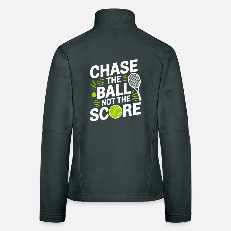 Courir après le ballon, pas les points Veste en tissu softshell Femme