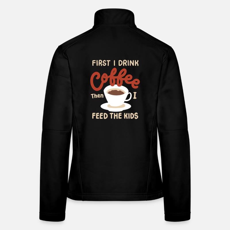 Mittagessen Dame Kaffee Frauen Softshelljacke