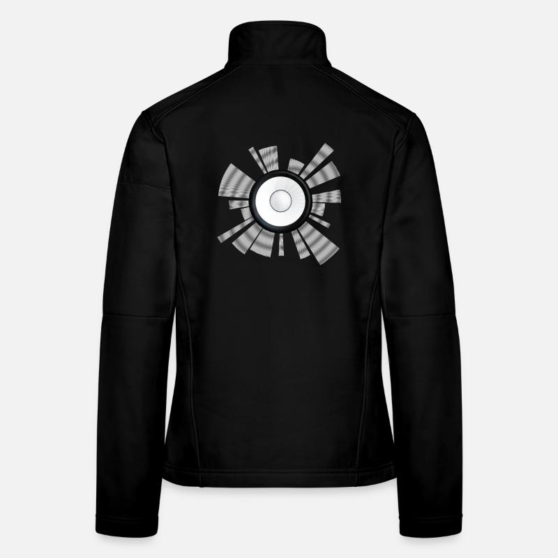 Centre du haut-parleur à faisceau sonore Veste en tissu softshell Femme