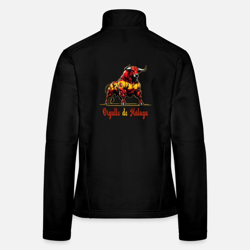 Le design du drapeau de la fierté de Malaga Veste en tissu softshell Femme