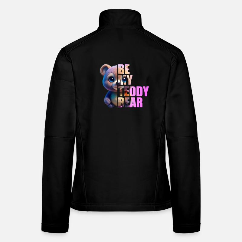 Be my Teddy Bear Design - Veste en tissu softshell Femme - noir