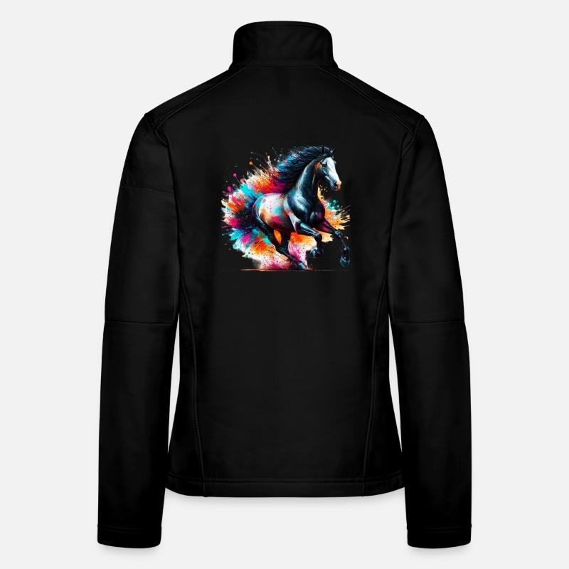 Pferd Frauen Softshelljacke