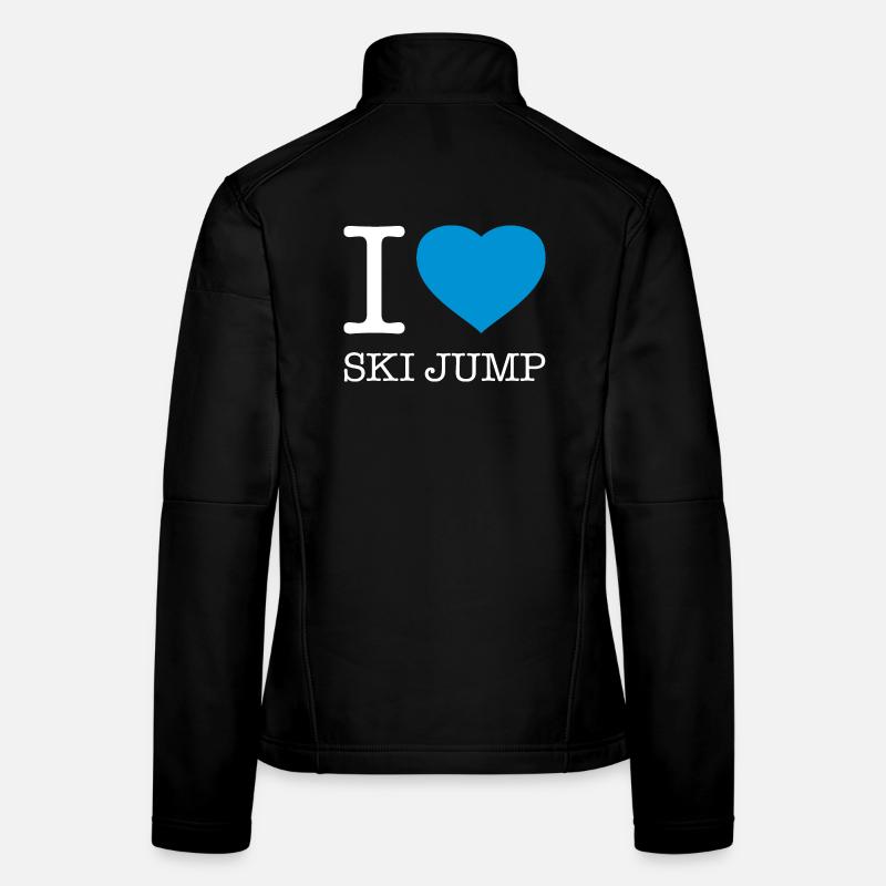 I LOVE SKI JUMP Ski Jumping Women's Softshell Jacket