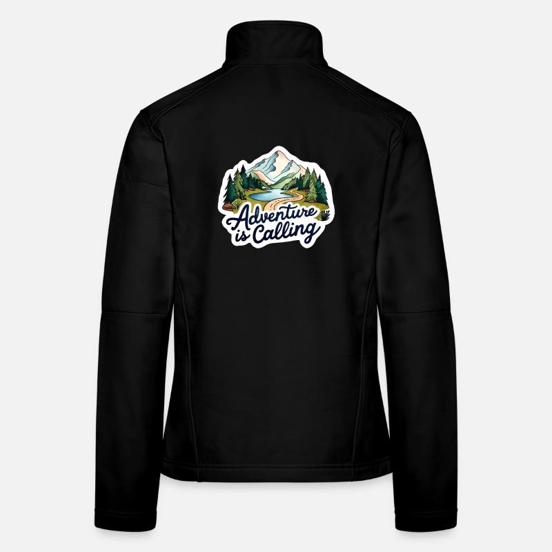 L’aventure fait appel à la conception d’illustration Veste en tissu softshell Femme