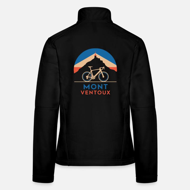 Le Mont Ventoux à vélo Veste en tissu softshell Femme