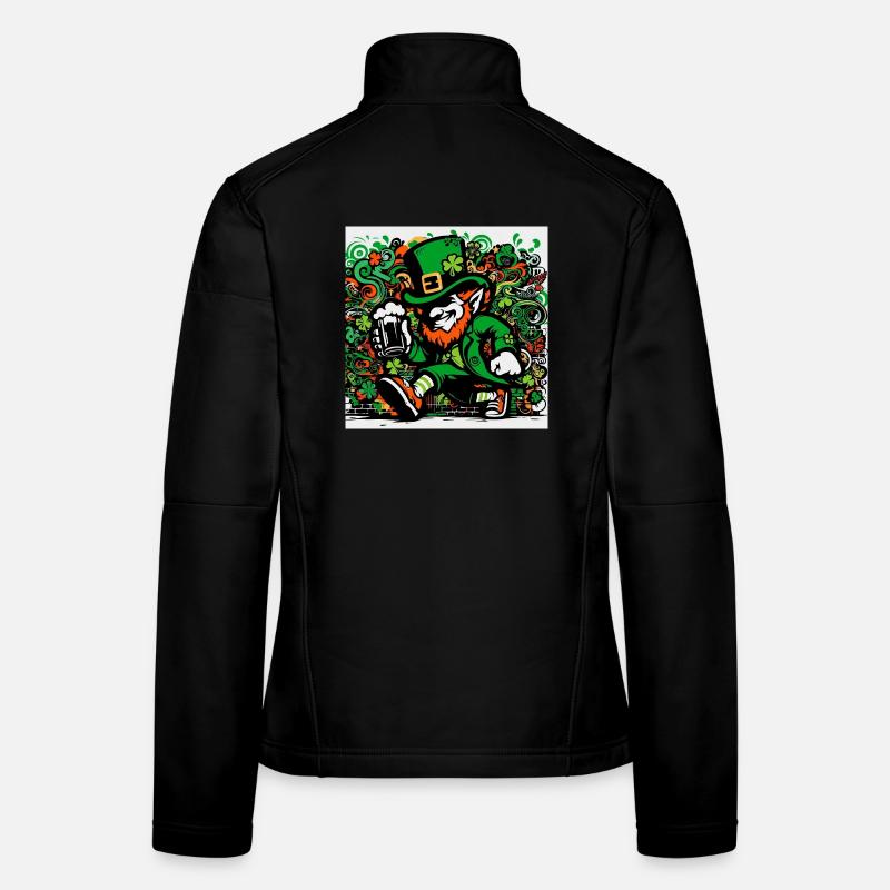 Leprechaun Irland Frauen Softshelljacke