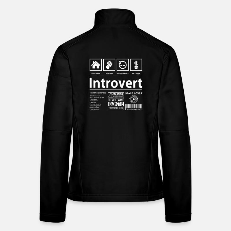 Introvertiertes Space Lover Grafik-T-Shirt Frauen Softshelljacke