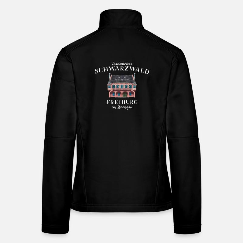 Freiburg im Breisgau, Schwarzwald, Deutschland - Frauen Softshelljacke - Schwarz
