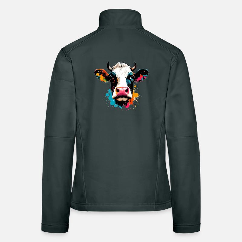 Kuh Frauen Softshelljacke