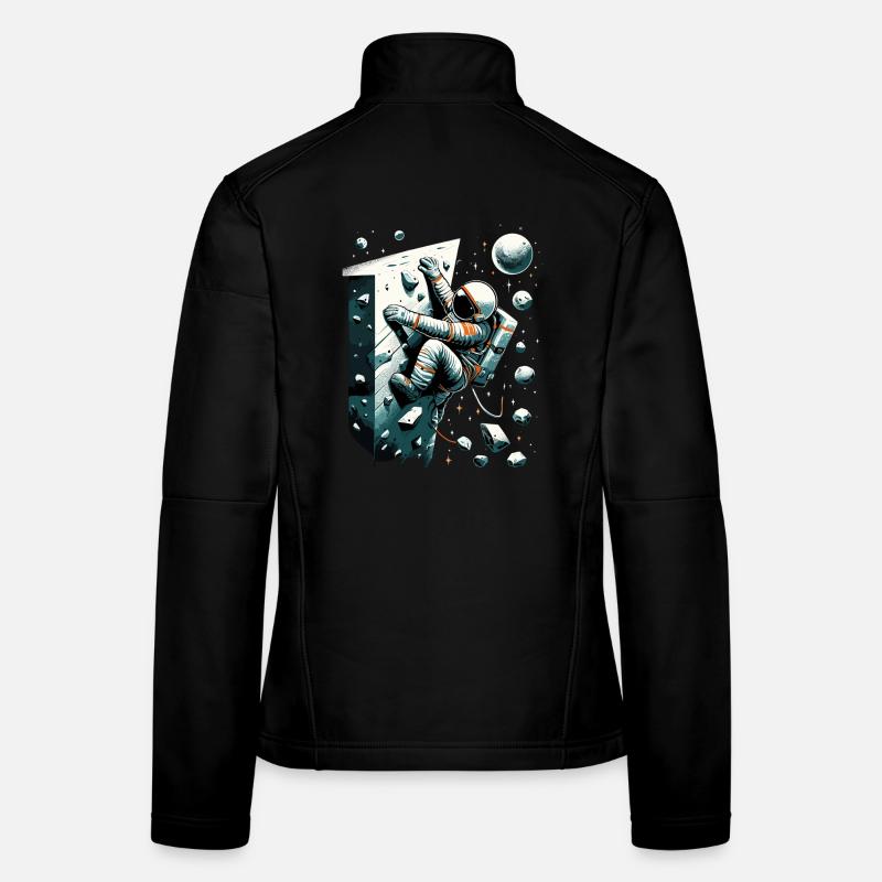 Bouldern Astronaut Raumfahrer Geschenk Frauen Softshelljacke