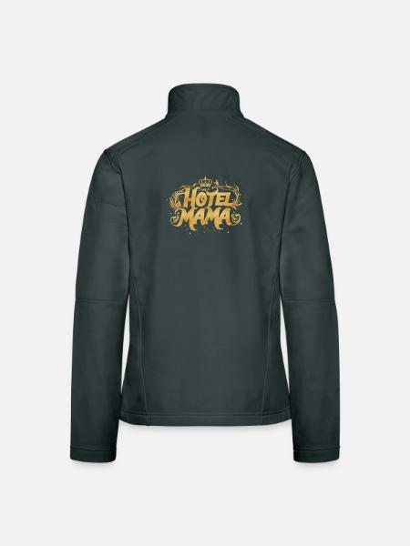 Hotel Mama! - Frauen Softshelljacke - Schwarz - Hinten