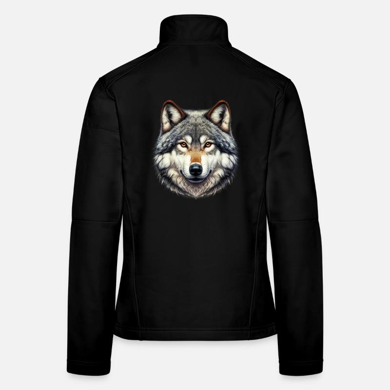 Wolf - Women's Softshell Jacket - black