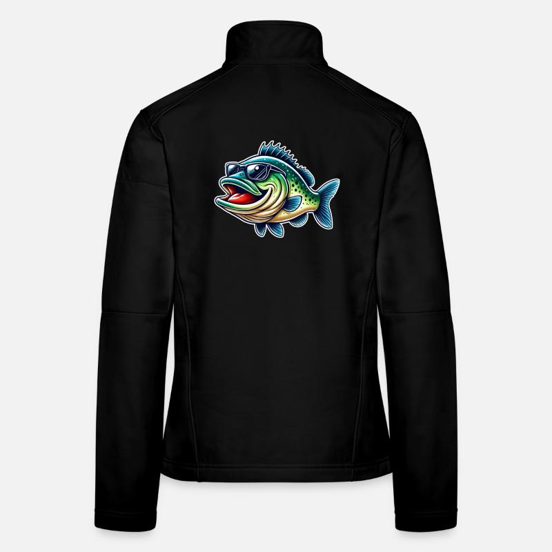 Barsch Angeln Frauen Softshelljacke