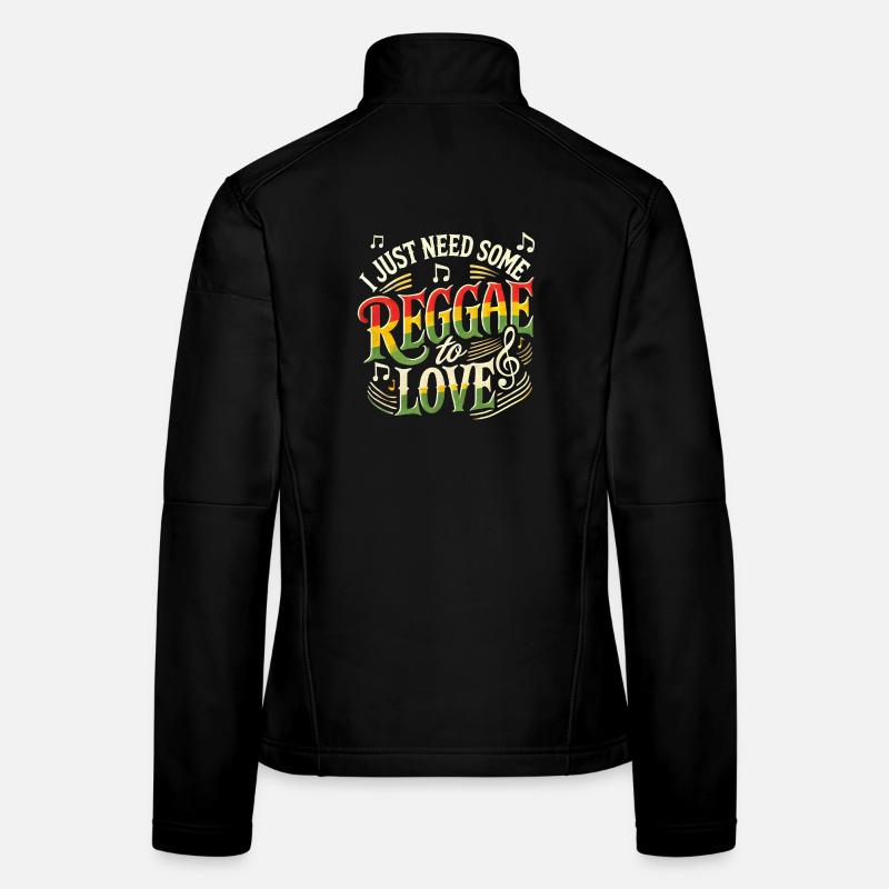 Design reggae jamaïcain Veste en tissu softshell Femme