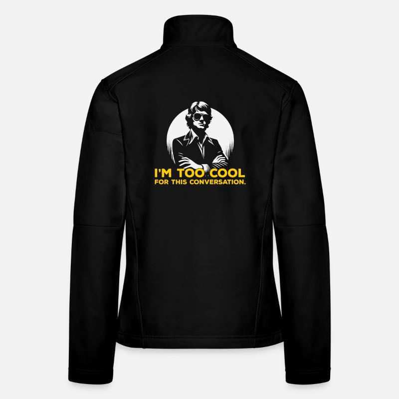 T-shirt à slogan Silhouette audacieuse Veste en tissu softshell Femme