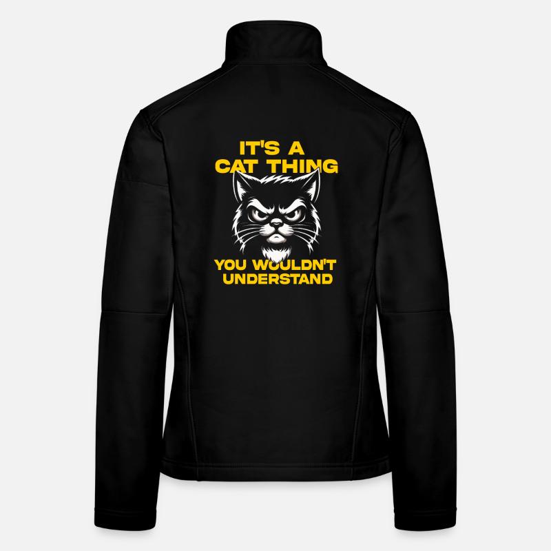 Cat Attitude Tee Women's Softshell Jacket